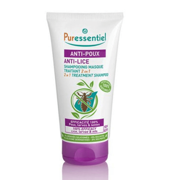 Anti-Poux Shampoing Masque Traitant 2 en 1 150ml + Peigne 3