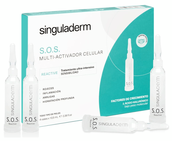Primaderm Singuladerm S.o.s Reactive 4 Viales X 10,5 Ml