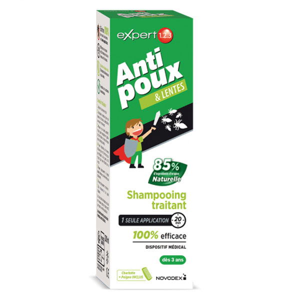 Expert 1.2.3 Anti-Poux et Lentes Shampoing Traitant 200ml 2