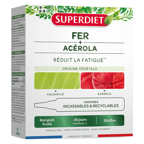 Fatigue Fer Acérola - Cure de 20 jours 2