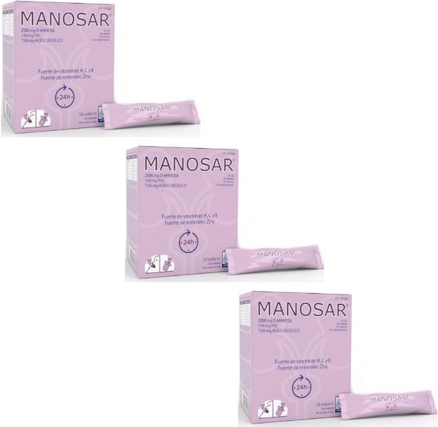 Imagen de Manosar 3x30 Sticks suplemento 90 unidades en OfertitasTOP