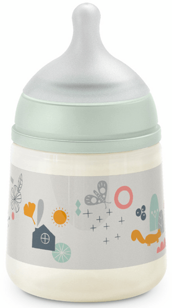 Suavinex Biberón Anticólico Flujo Lento Tetina Fisiológica SX Pro Walk Verde +0m 150 ml