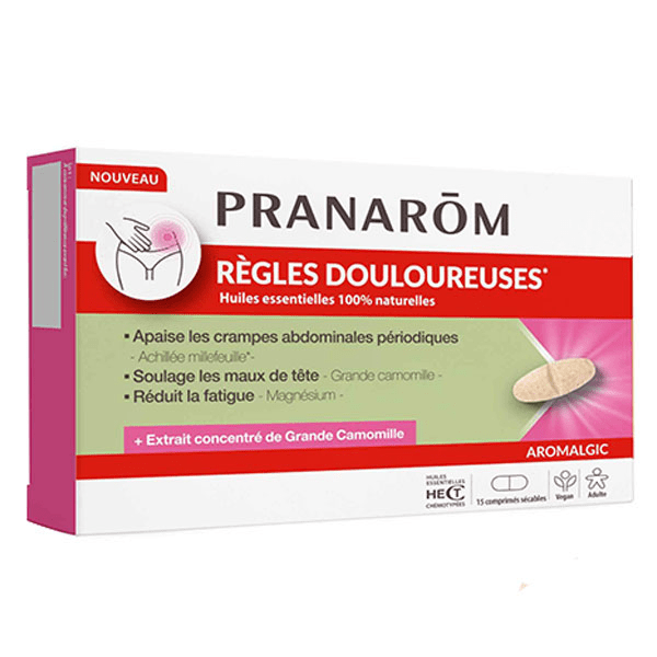 Pranarôm Aromalgic Règles douloureuses Réduit les douleurs 15 comprimés 2