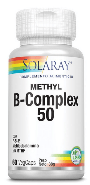 Solaray Rojos Methyl B-Comprimidoslex 50 60 Cápsulas Vegetales
