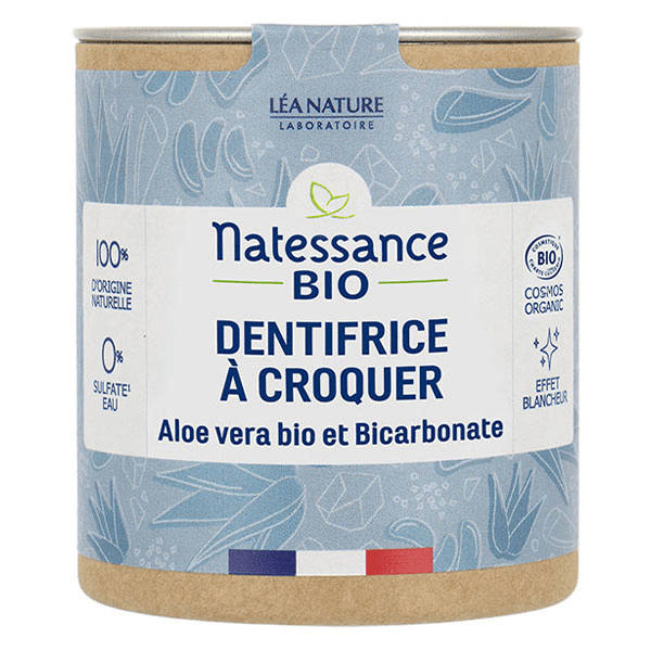 Naturel Dentrifice à Croquer Aloe Vera Bio et Bicarbonate 80 comprimés 4