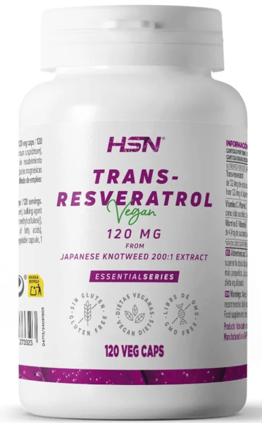 HSN Resveratrol 120Mg 120 Cápsulas Vegetales