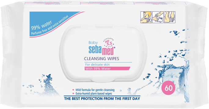 Sebamed Toallitas Limpiadoras Ultra-Suaves 60 Unidades