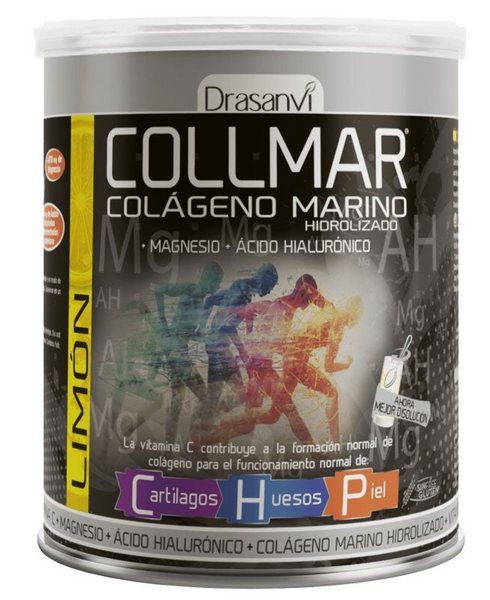 Collmar Colágeno Marino + Magnesio + Ac. Hialurónico Limón 300g