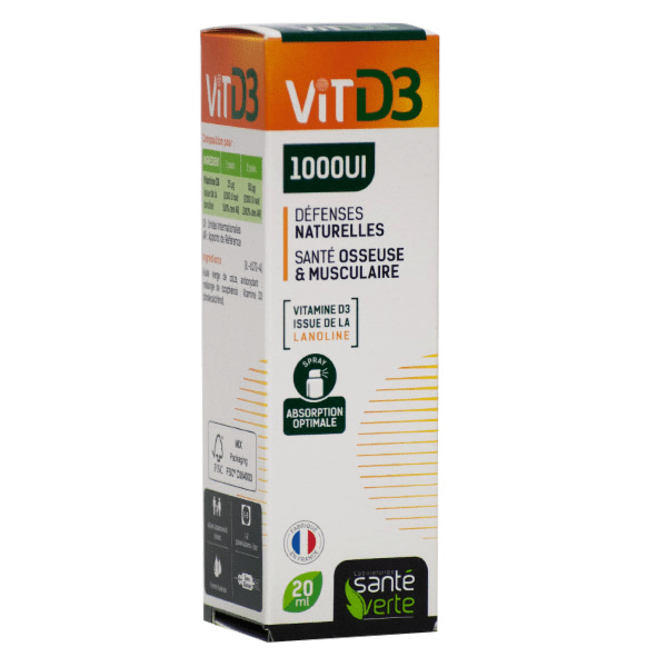 Santé Verte Vitamine D3 1000UI 20ml 3