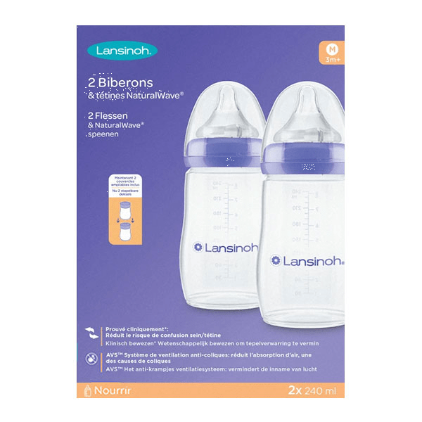 Momma Biberon avec Tétine NaturalWave Débit Moyen Lot de 2 x 240ml 4