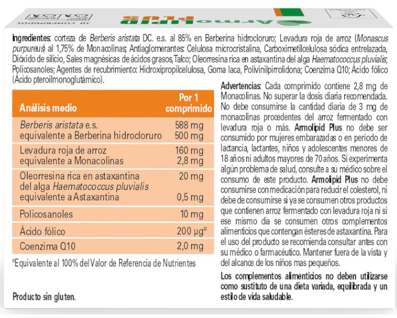 Thumbnail 1 de Armolipid Plus Colesterol 3x30 comprimidos