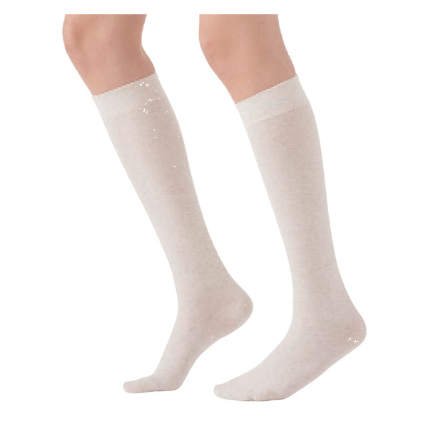 Active Confort Fraîcheur Chaussettes Classe 2 Normal Taille L Écru