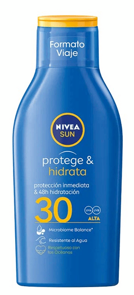 Nivea Sun Protege & Hidrata Loción Solar Tamaño Viaje SPF30+ 100ml
