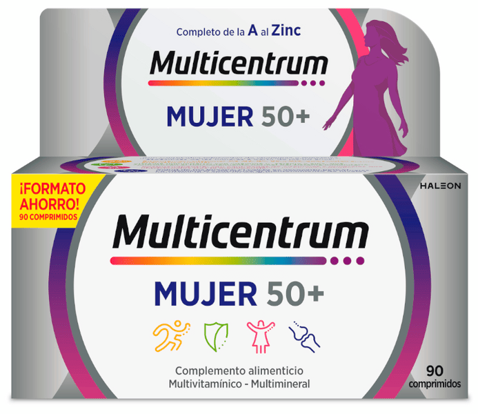 Multicentrum Mujer 3 X 50+ 90 Comprimidos - Imagen 3