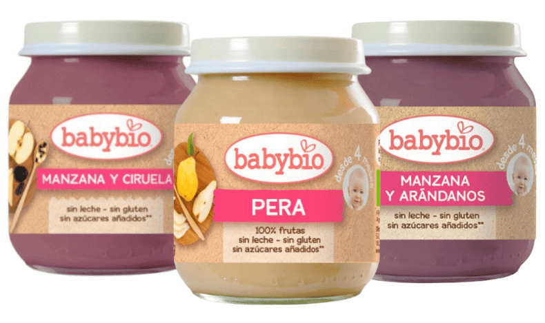 Babybio Menú Tarritos Dulces +4m 3x130 gr