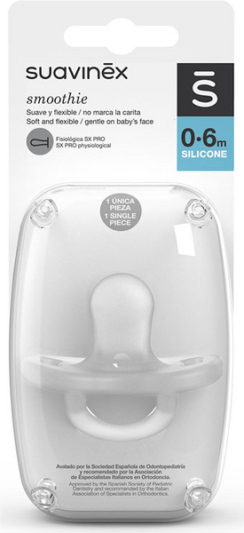 Suavinex Chupete Todosilicona SX Pro Fisiológico 0-6m Transparente