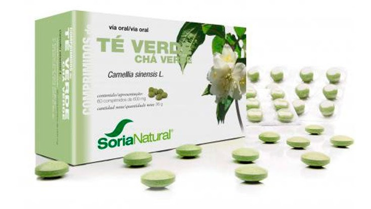 Soria Natural Té Verde 60 Comprimidos De 600 Mg