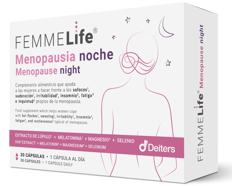 Femmelife Mujer Menopausia Noche 30 Cápsulas