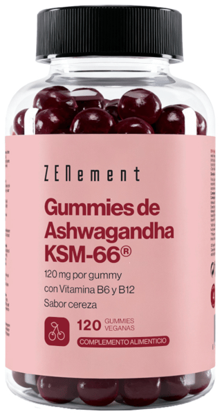 ZENement Ashwagandha KSM-66 Cereza 120 Gummies Veganas