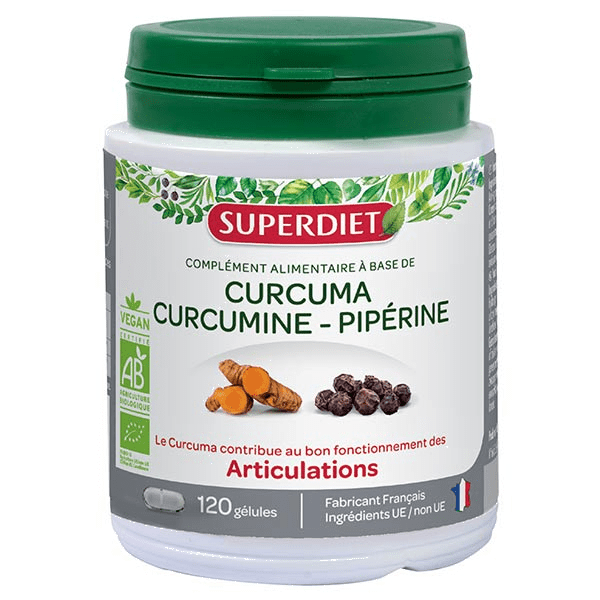 Articulations Bio Curcuma Curcumine Piperine 120 gélules 4