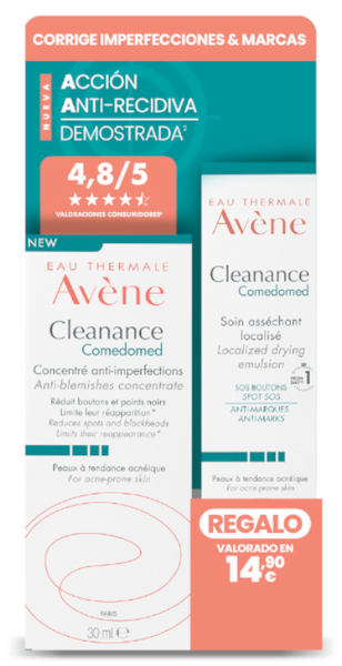 Avène Cleanance Comedomed Concentrado 30 Ml + Cuidado Localizado 15 Ml