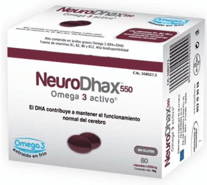 En Oferta Neurodhax 550 Mg Omega 3 Activo 80 Cápsulas