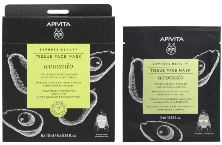 Apivita Express Beauty Sheet Mask Aguacate 10ml