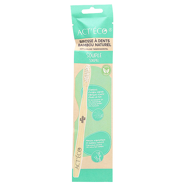 Act'Éco Brosse à Dents Bambou Souple