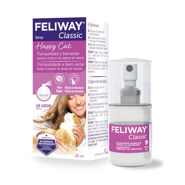 Feliway Classic Tranquilidad Y Bienestar Viaje Y Hogar Gatos Spray 20 Ml