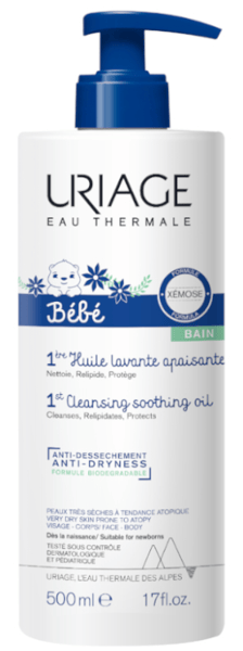 Uriage Bebé 1er Aceite Limpiador Calmante 500 ml