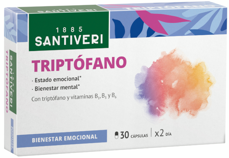 Santiveri Triptófano + Vitamina B1, B3 Y B6 30 Cápsulas