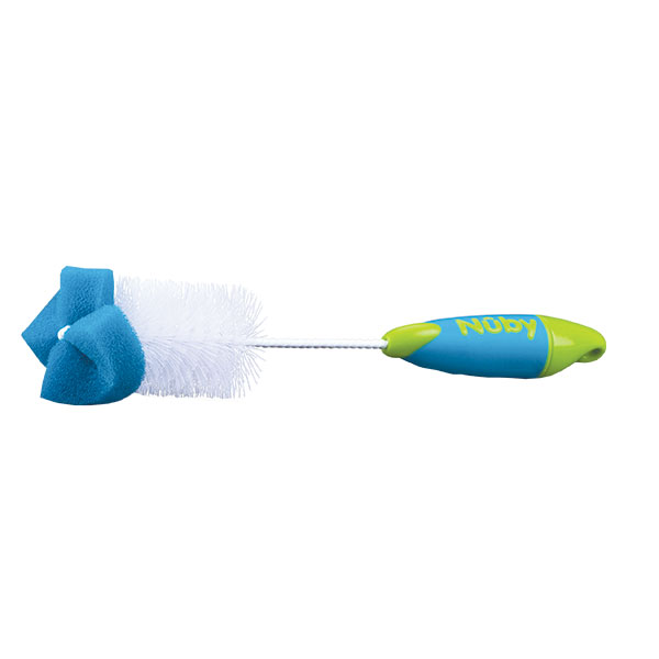 Goupillon avec Eponge Base Crochet Bleu