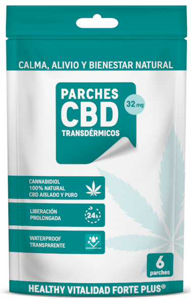 Healthy Vitalidad Forte Plus Parches CBD 6 uds