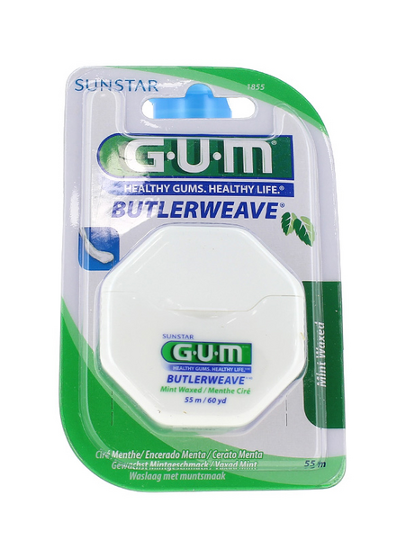 GUM® Bluterweave Seda Dentan Encerado Sabor Menta 55m