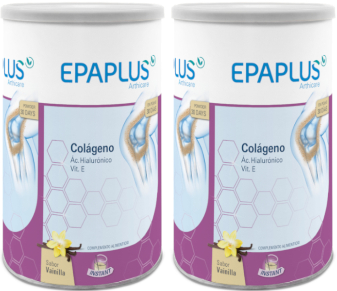 Epaplus Colágeno + Ác. Hialurónico + Vit. E Polvo 2X305 gr Vainilla