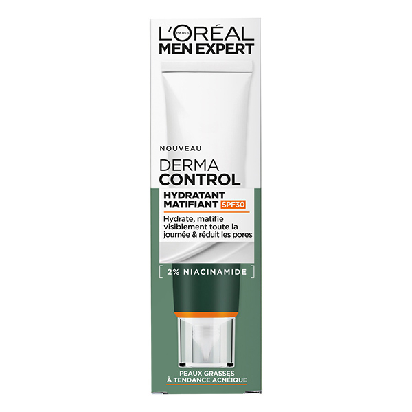 Men Expert Derma Control Soin Hydratant Matifiant SPF30 40ml