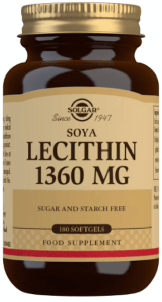 Solgar Lecitina de Soja 1360 Mg 180 Cápsulas Blandas