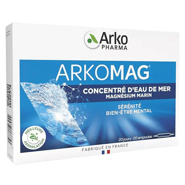 Arkomag Nervosité & Fatigue magnésium 20 ampoules 4