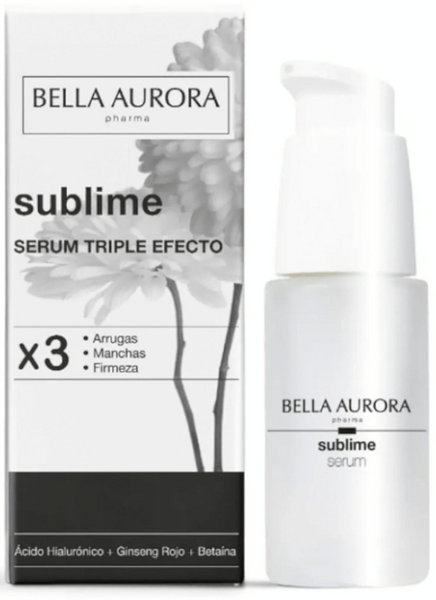 Bella Aurora Rojo - Sublime Sérum Triple Efecto 30 Ml, Sérum Antiarrugas Y Antimanchas, Aporta Firmeza Y Elasticidad A La Piel, Ilumina El Rostro, Con Ácido Hialurónico, Ginseng Y Betáina - Imagen 4