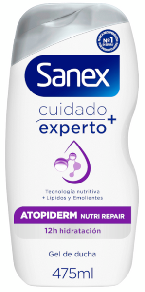 Sanex Cuidado Experto + Atopiderm Nutri Repair Gel De Ducha 475 Ml