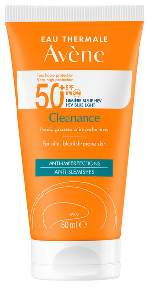 Avène Solar Facial Cleanance SPF 50+ 50 Ml