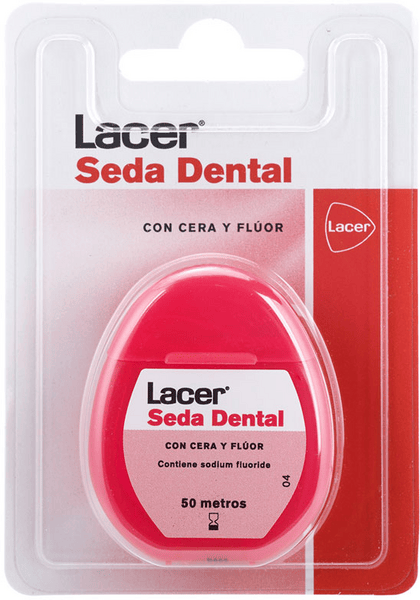 Lacer Seda Dental Cera y Flúor 50 metros