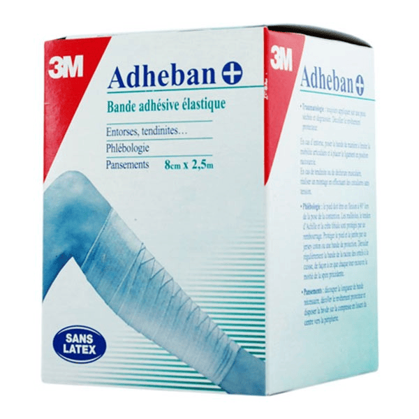 Adheban Bande Adhésive Elastique 8cm x 2,5m 2