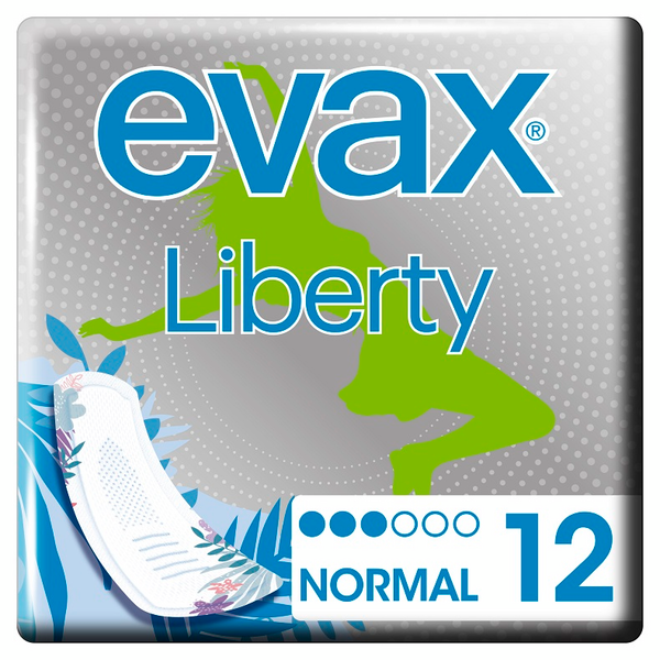 Evax Liberty Compresa Normal Sin Alas 12 Unidades