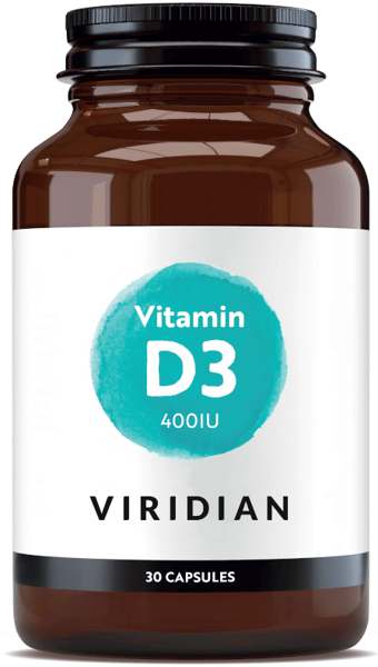 Viridian Vitamina D3 400IU 30 Cápsulas Vegetarianas