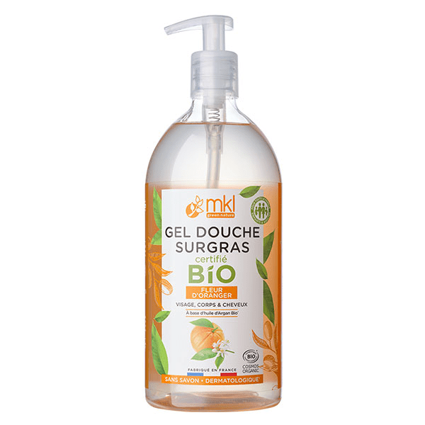 Gel Douche Surgras Fleur d'Oranger Bio 1L 5