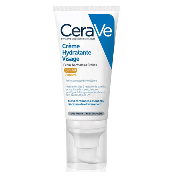 Crème Hydratante Visage SPF 50 pour Peaux Normales à Sèches 52 ml 4