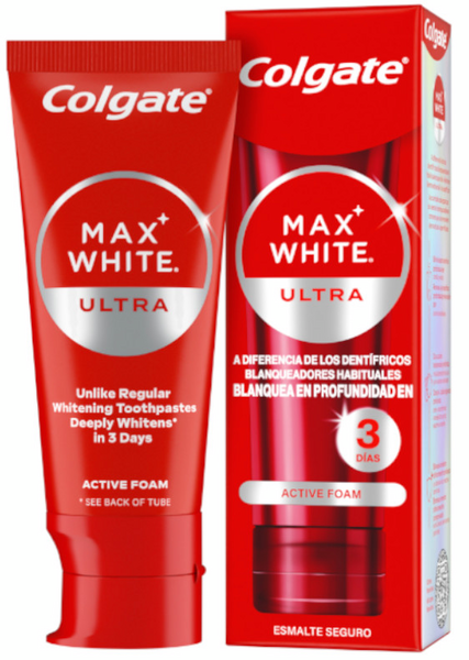 Colgate Max White Ultra Active Foam Pasta Dientes Blanqueadora 50 Ml