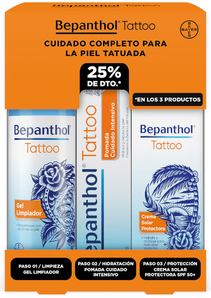 Bepanthol Tattoo Pack Cuidado Completo e Hidratación Tatuajes