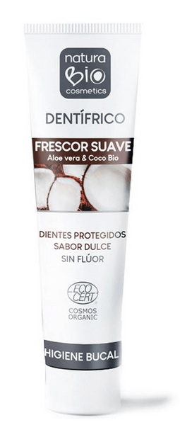 Naturabio Cosmetics Dentífrico Frescor Suave Aloe Vera y Coco BIO 75ml